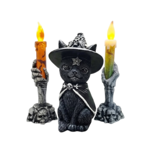 Guardián Gato Místico & Velas de Sombra | La presencia que te guía