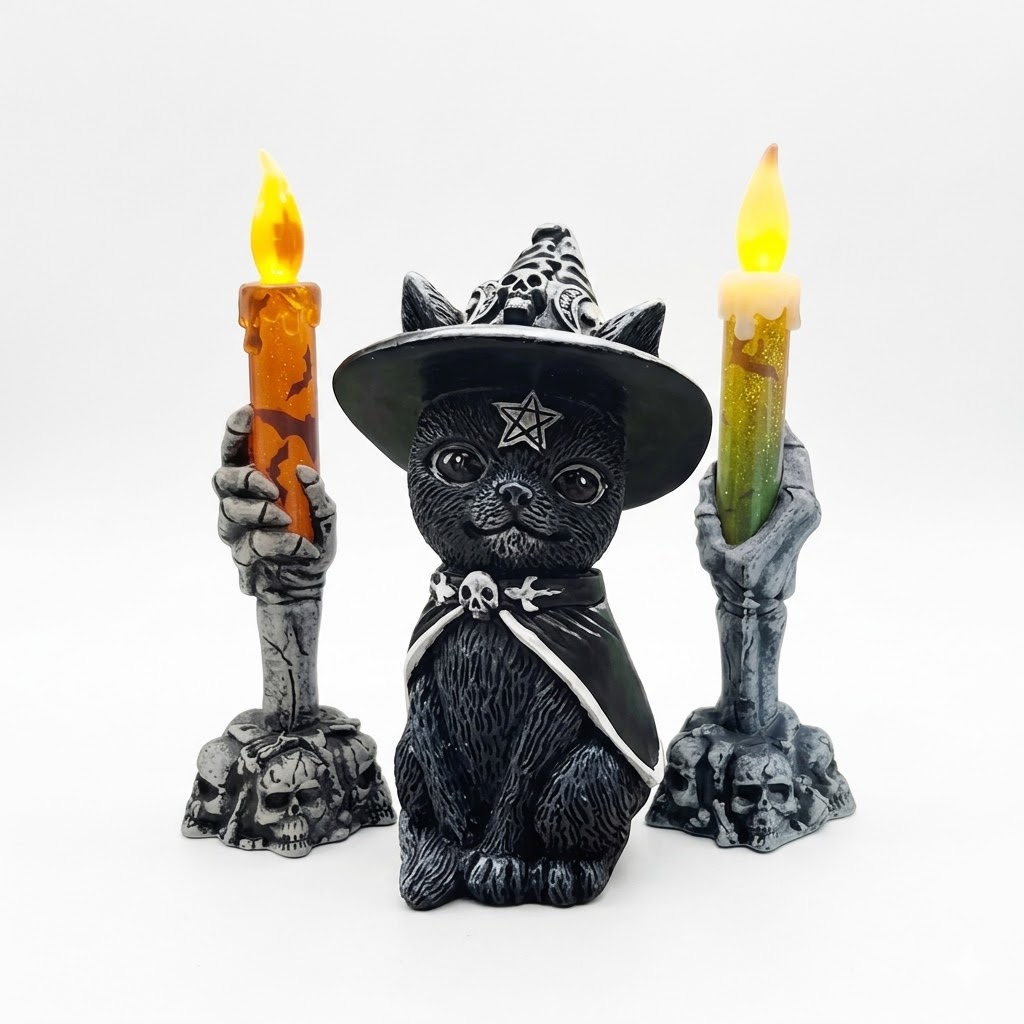 Guardián Gato Místico & Velas de Sombra | La presencia que te guía - Imagen 7