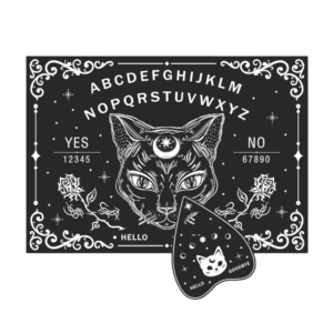 ouija gato negro | el guardián del portal de sombra